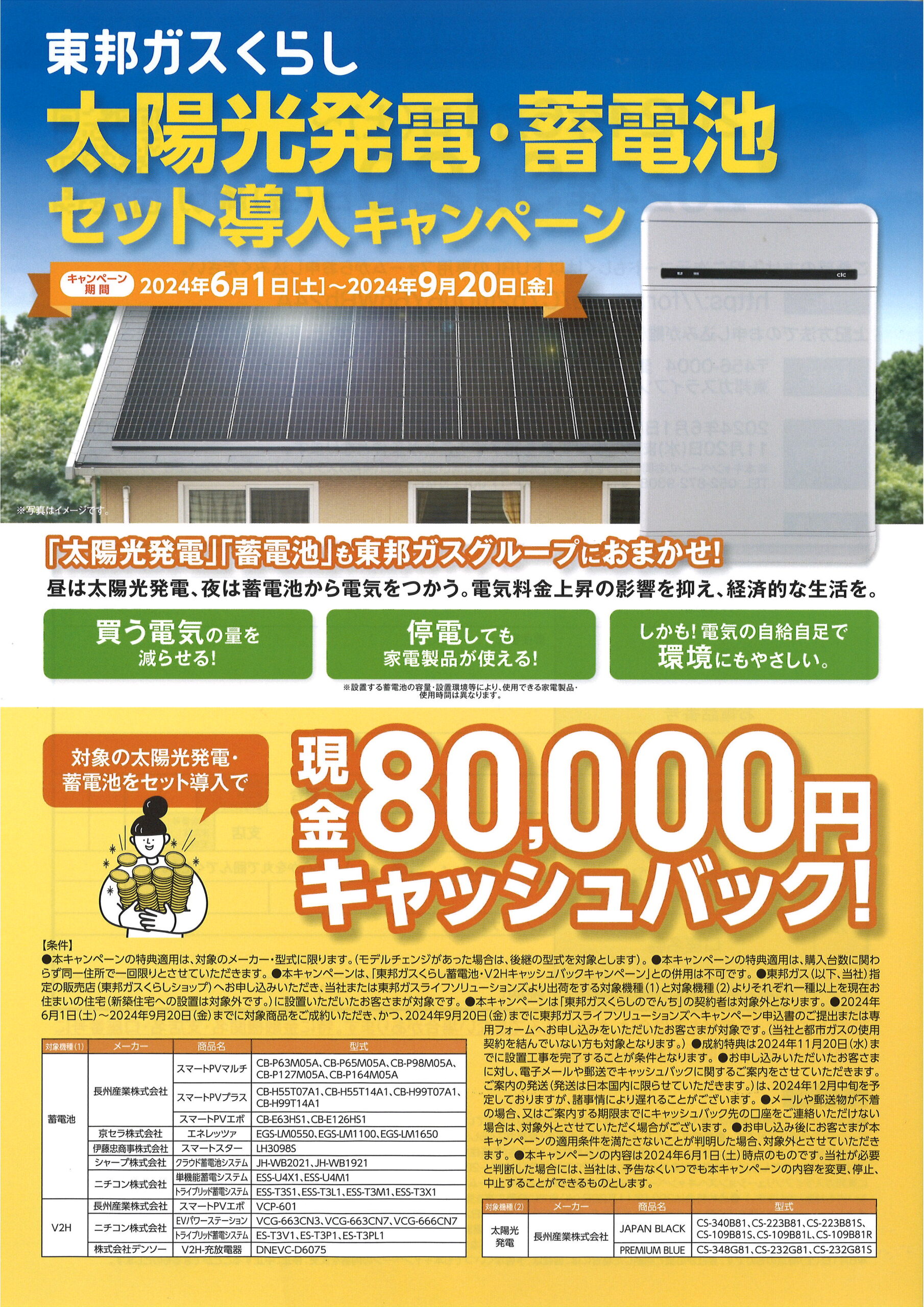 太陽光発電・蓄電池セット導入キャンペーン